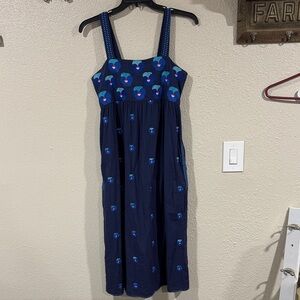 Nimo with love Navy Floral Midi Dress